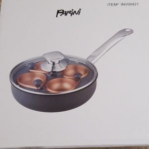 Parini 8” Copper Non Stick Egg Poacher